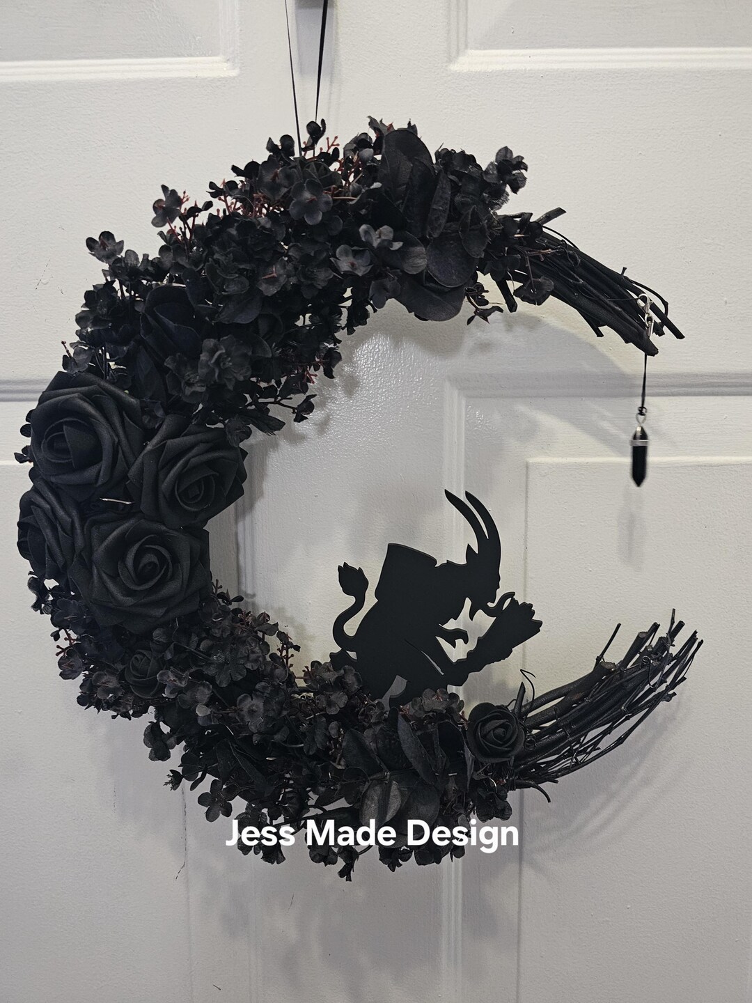 Krampus Christmas Wreath. Creepmas Decor. Spooky Wreath. Creepy ...
