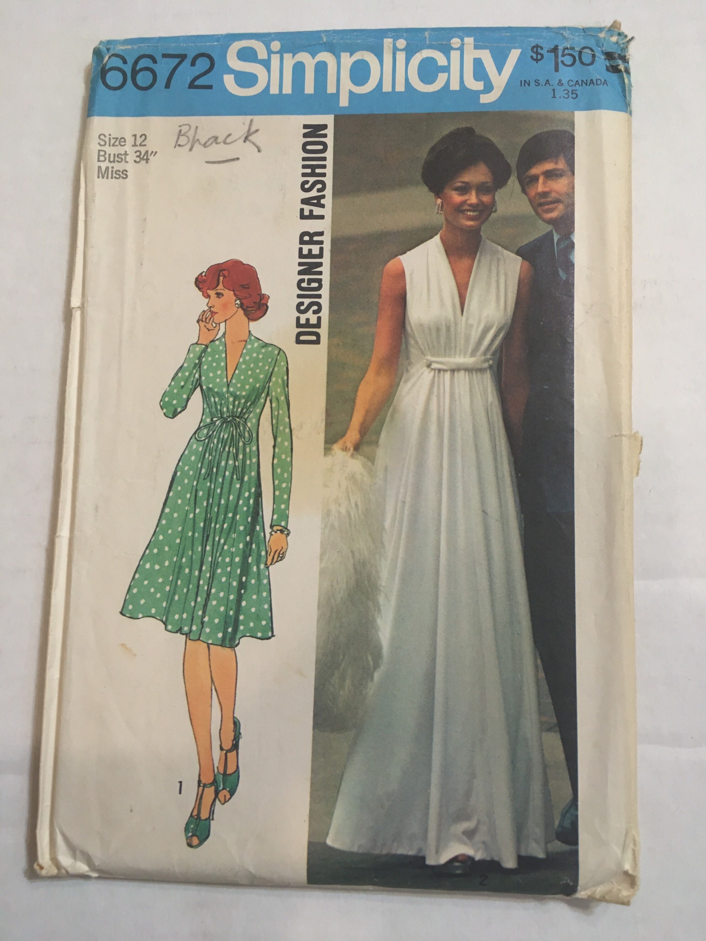 Simplicity pattern Etsy