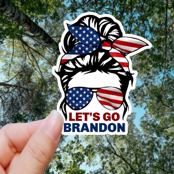 Let's Go Brandon Sticker, Funny Joe Biden, FJB Sticker, I did that biden sticker, Funny Sticker, Water Bottle Sticker.. Free Shipping