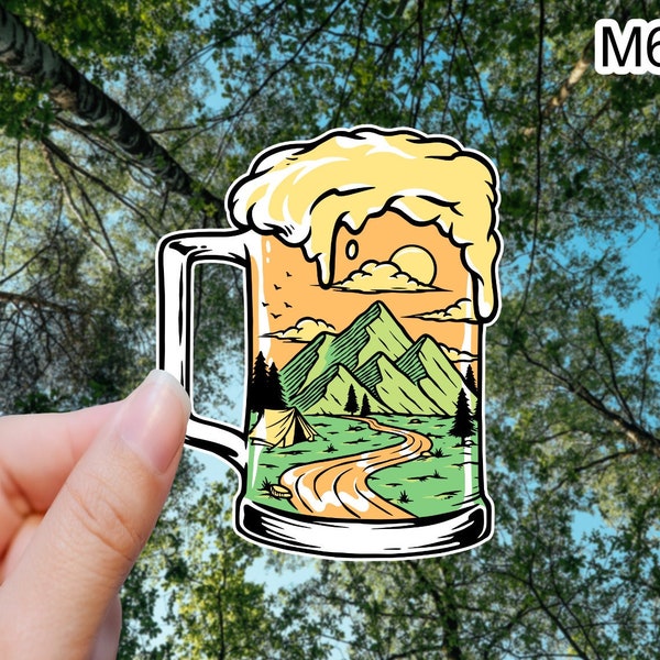 Outdoor Beer Sticker, Vinyl sticker, Laptop sticker, Yeti cooler sticker, Water Bottle Sticker, Funny Sticker, MacBook Sticker