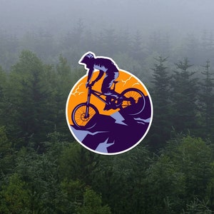 Mountain Bike Decal, MTB Stickers , car sticker, Laptop, Car Vehicle Window Bumper Vinyl decal