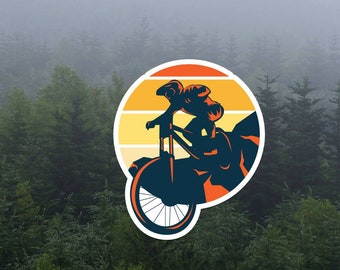 Mountain Bike Vinyl Decal: MTB Car Sticker