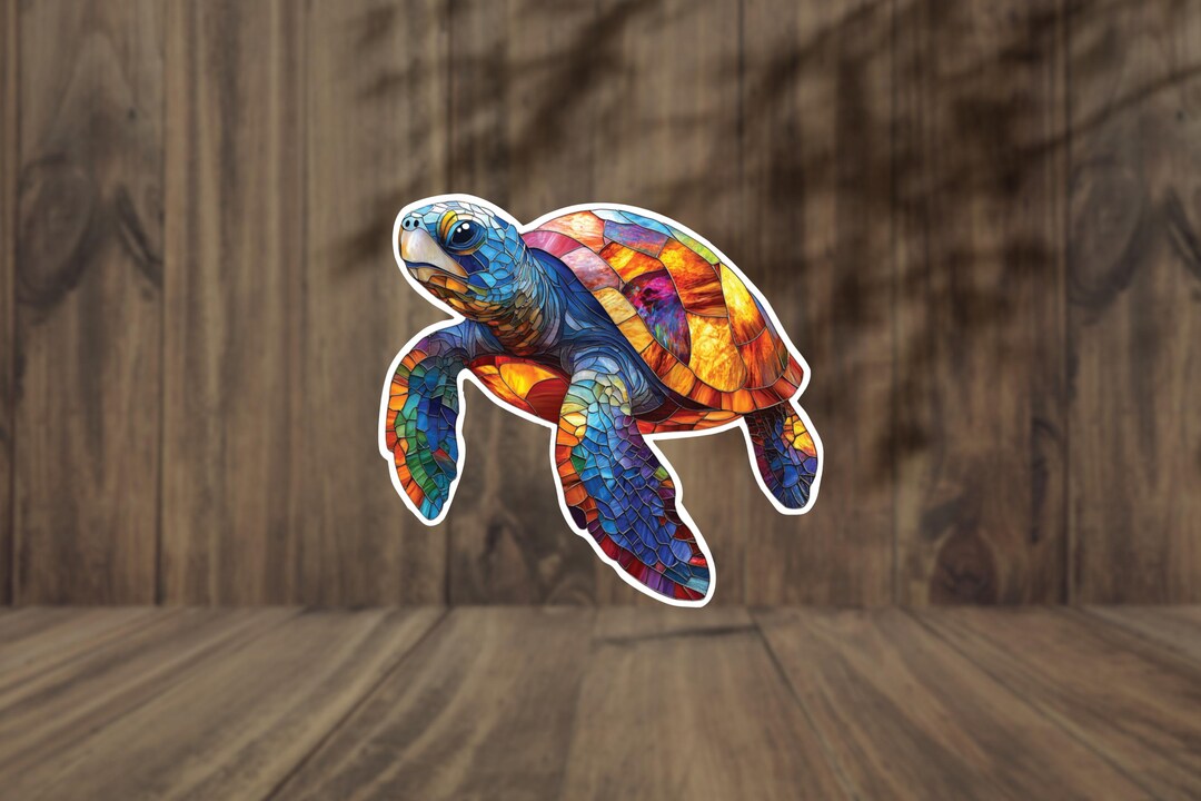 Sea Turtle Vinyl Decal: Laptop Car Sticker Waterproof Sticker for ...