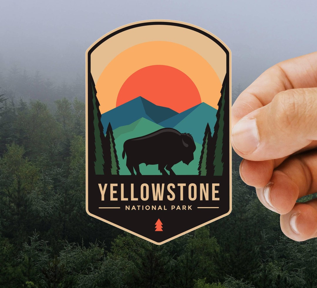 Yellowstone Club Sticker Yellowstone National Park Sticker: Waterproof Bison Decal - Etsy