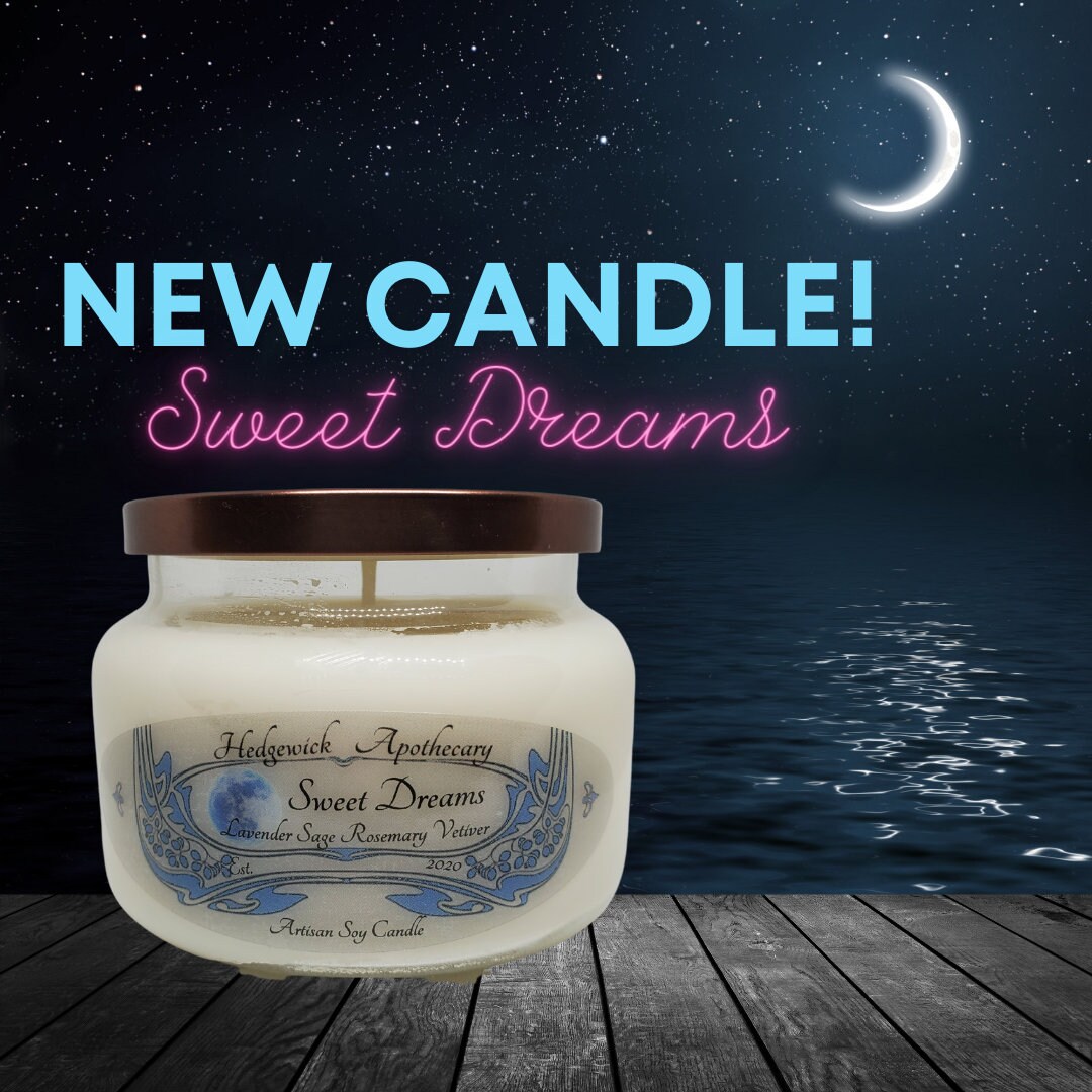 Sweet Dreams Soy Candle, scented soy candle, candles for spring