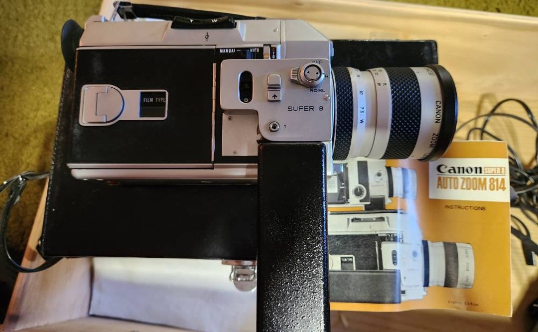 Canon Auto Zoom 814 Super 8 Movie Camera With Case and - Etsy