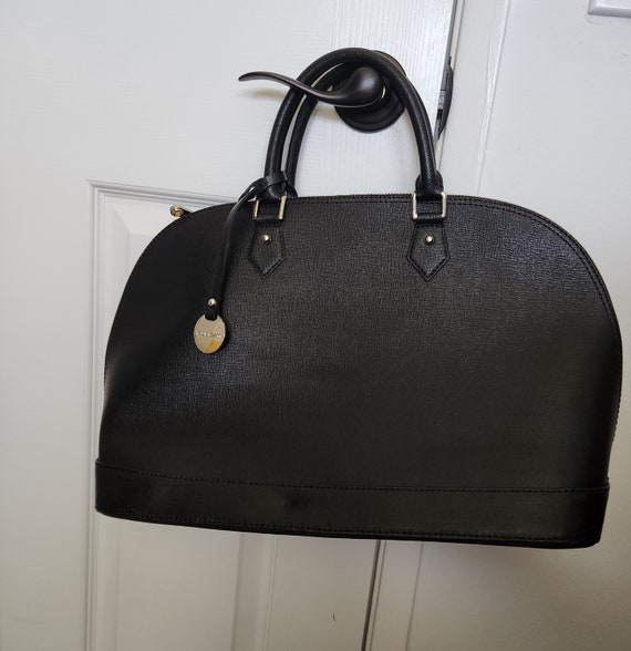 PULICATI Handbag,made in ITALY, ORANGE Saffiano G… - image 2