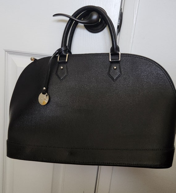 PULICATI Handbag,made in ITALY, ORANGE Saffiano G… - image 1