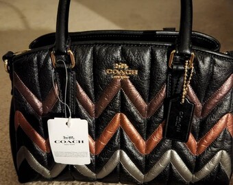 Coach sage carryall with quilting shop