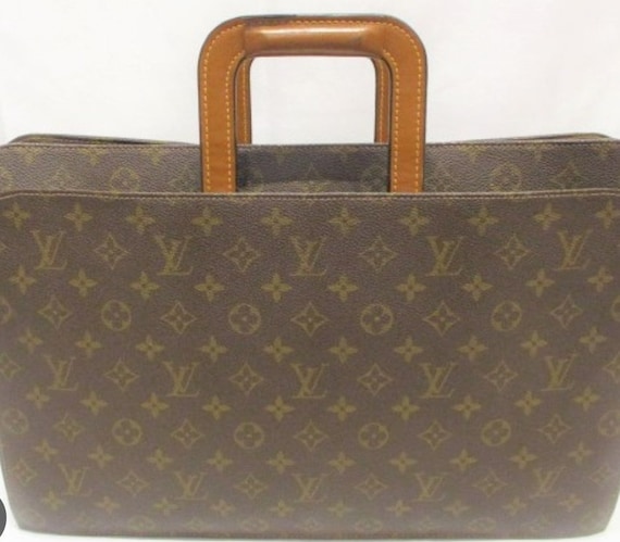 BN Louis Vuitton LV Laptop Sleeve Hard Case Monogram 13 Brown w zippers