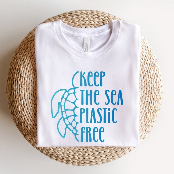 Keep The Sea Plastic Free Shirt, Keep The Sea Plastic Free, Save The Sea Turtles, Sea Turtle Shirt, Plastic Sucks, Anti Plastic, VSCO, Ocean