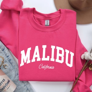 Malibu Sweatshirt, Malibu Sweater, Malibu, Malibu Gift, Malibu Shirt, West Coast Sweatshirt, West Coast Sweater, California Sweatshirt