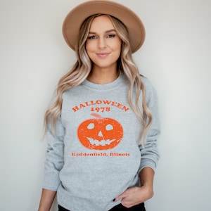 Halloween 1978 Sweatshirt, Halloween Sweatshirt, Haddonfield Sweatshirt, Myers Sweatshirt, Scary Movie Sweatshirt, Pumpkin Sweatshirt