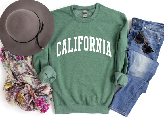 California Sweatshirt, California Sweater, California Shirt, California Gift, Los Angeles Sweatshirt, LA Sweater, San Diego Sweater, Malibu