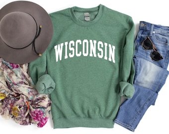 Wisconsin Sweatshirt, Wisconsin Shirt, Wisconsin, Milwaukee Sweatshirt, Midwest Sweatshirt, Home Sweatshirt, Midwest Shirt, Midwest