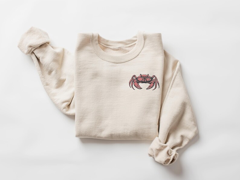 If Crabby Please Return To The Beach, Return To The Beach, Beach Sweatshirt, Crabby Sweatshirt image 2