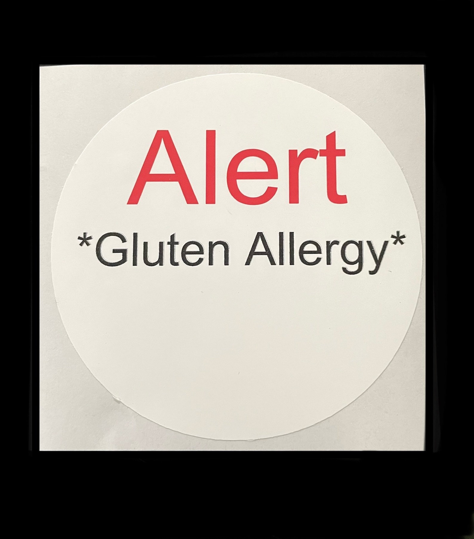 Alert Allergic To Stickers Allergy Stickers Food Allergy Etsy