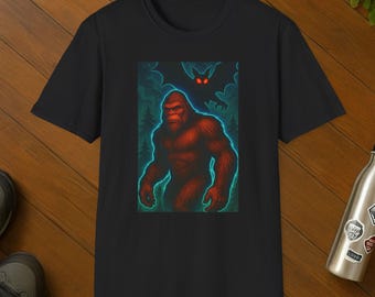 Bigfoot and Mothman Shirt: Appalachian Cryptid Folklore Tee