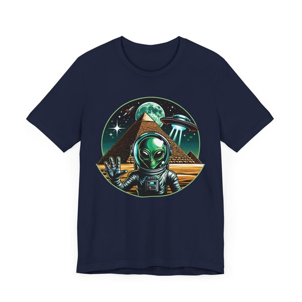 Alien Astronaut Tshirt, Alien UFO Tshirt, Extraterrestrial Astronaut Tshirt, Ancient Pyramid Alien Shirt, Alien Lover Gifts, Space Alien tee