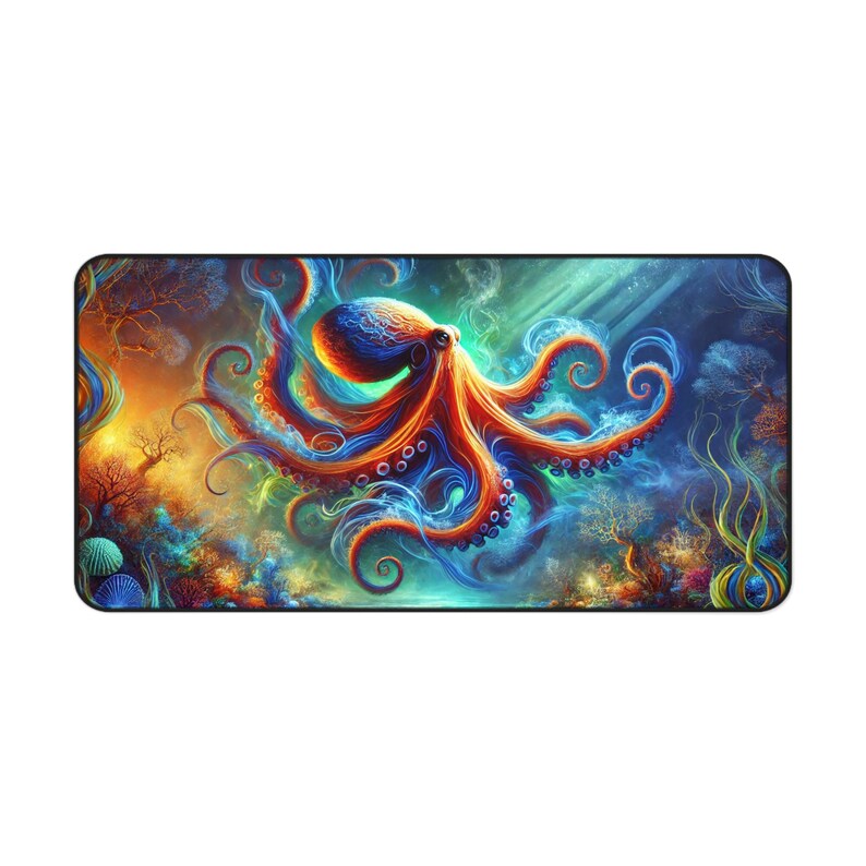 Fantasy Octopus Desk Mat: Nautical Gaming Pad XL Bild 7