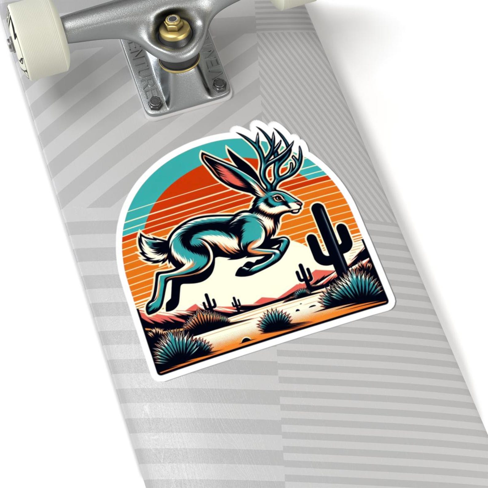 Jackal Sticker Jackalope Sticker: Mythical Desert Jackrabbit Vinyl Decal - Etsy