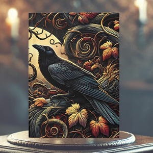 Gothic Crow Hardcover Journal: Medieval Dark Fantasy Art