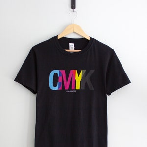 CMYK Color Mode | Black T-Shirt | Graphic Design | Creative | Designer