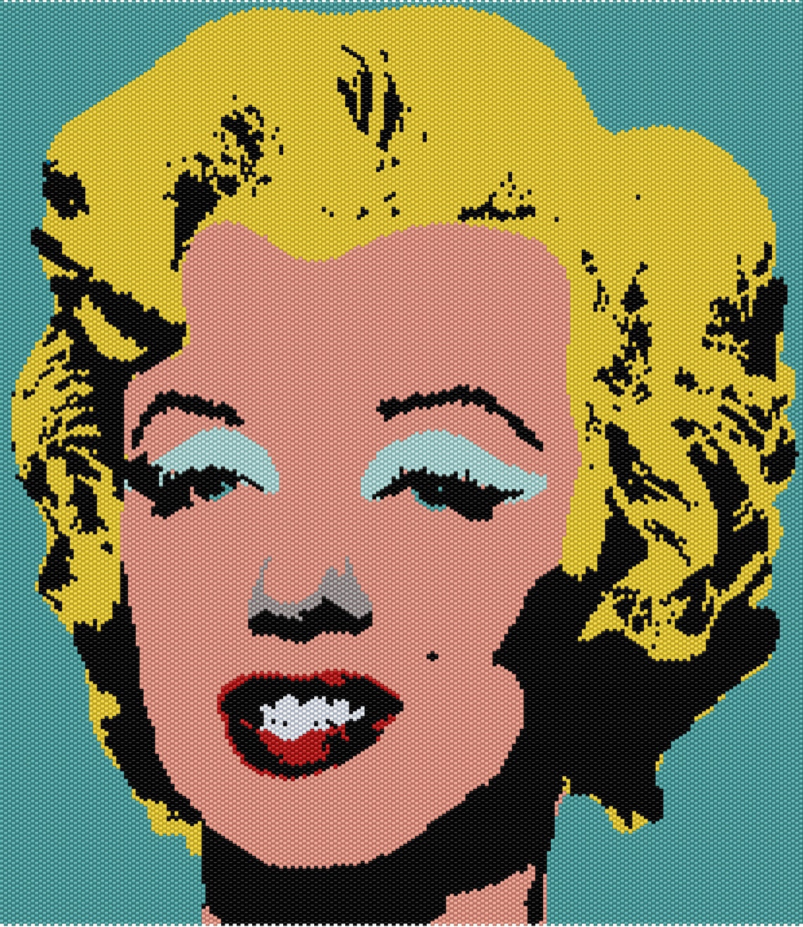 Marilyn Monroe andy Warhol Tapestry Bead Pattern Peyote - Etsy Canada