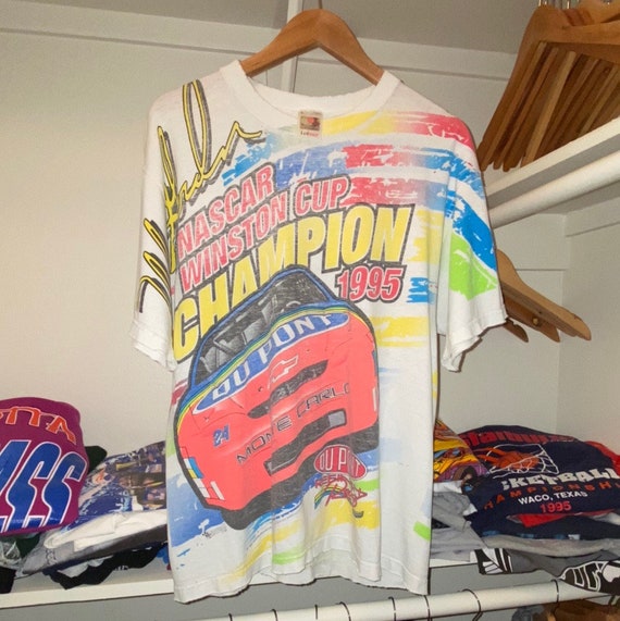 1995 Vintage Jeff Gordon NASCAR All Over Print