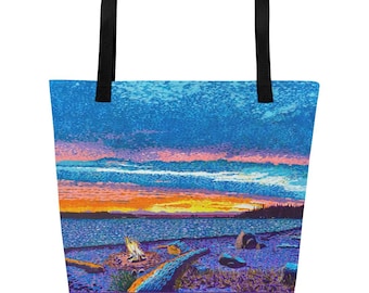 Bolsa de mano grande de playas del Noroeste del Pacífico