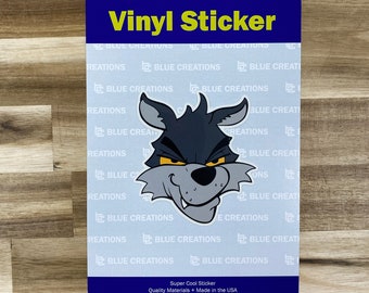 Wolf Vinyl Sticker | South Kitsap Wolves | Rosco Character