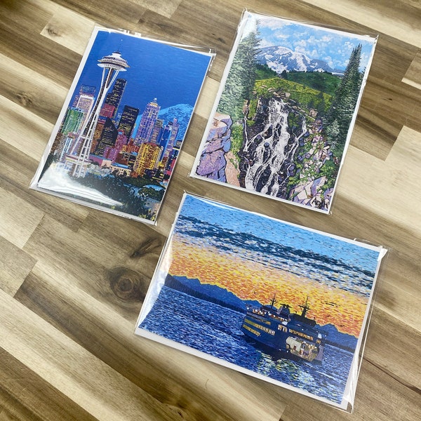 Washington Greeting Cards Etsy