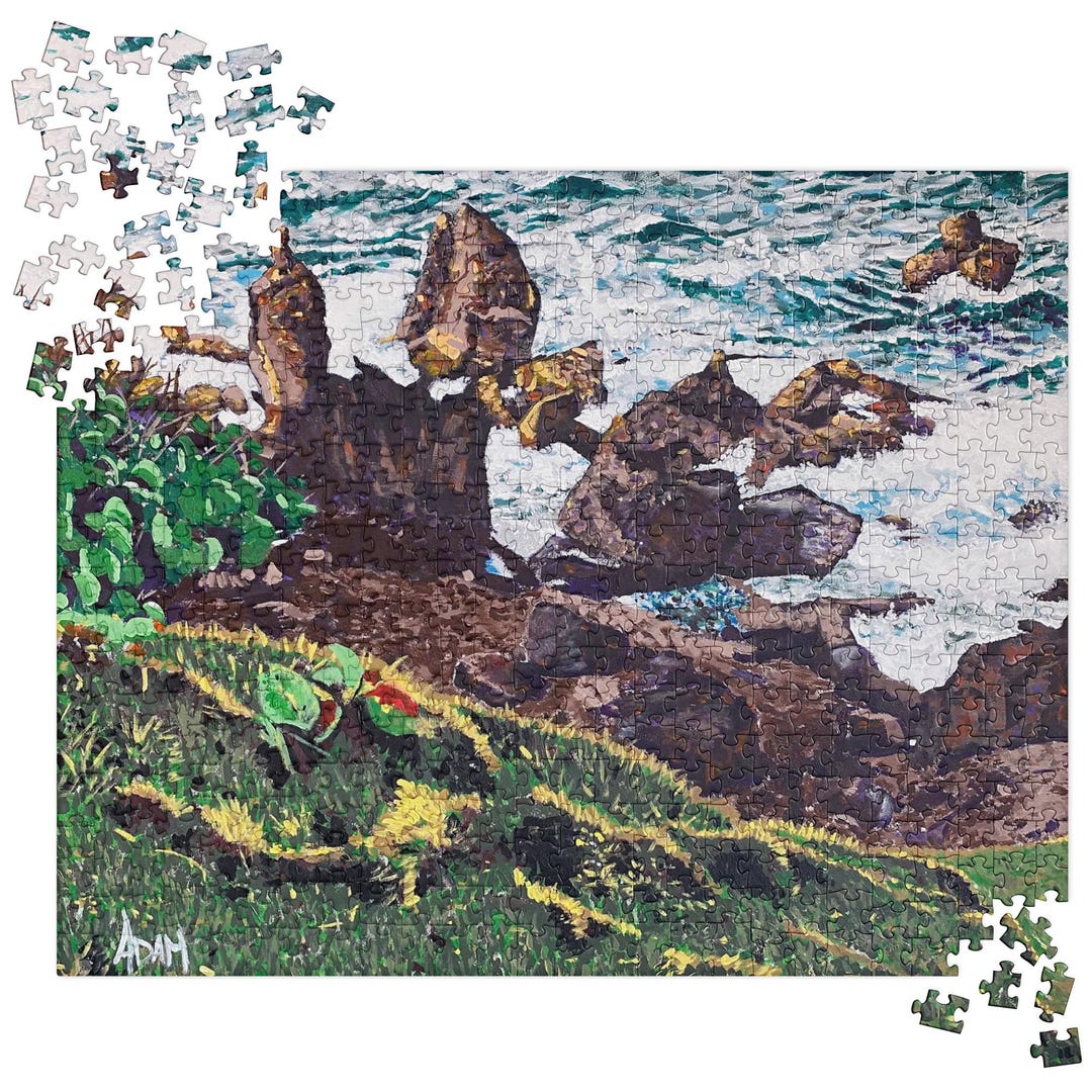 Jigsaw Puzzles Rocks Black Rocks Jigsaw Puzzle - Etsy
