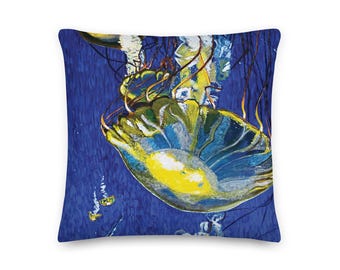 Almohada de medusa - 18 x 18 pulgadas