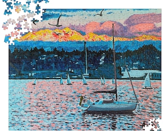 Sailing at Sunset | Jigsaw Puzzle