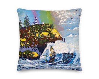 Almohada decorativa de faro - 45 x 45 cm