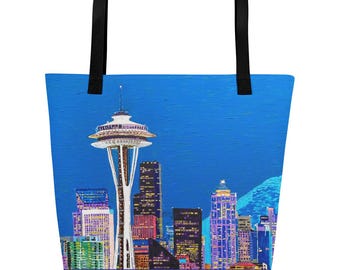 Bolsa de mano grande Seattle Space Needle