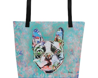 Bolsa de mano grande "I Love Frenchies"