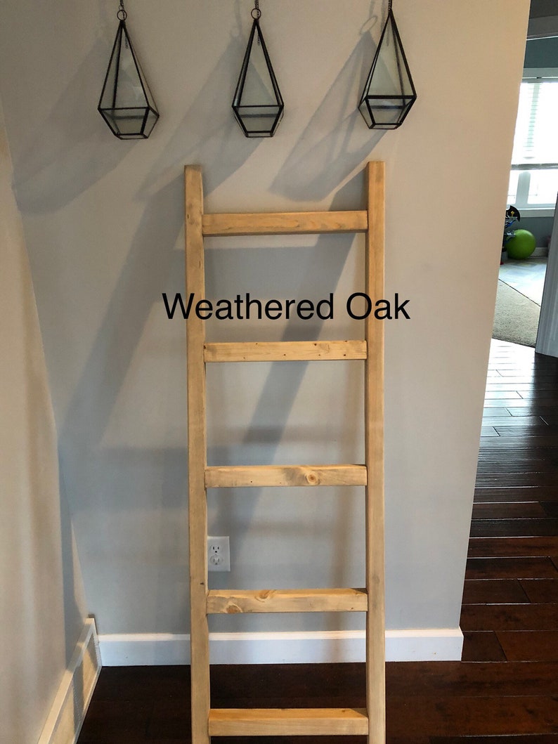 Farmhouse Rustic Blanket Ladder Quilt Ladder Decorative Etsy