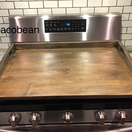 Rustic Noodle Board Gas or Electric Stove Cover Personalized Etsy