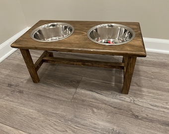 Dog Bowl Stand-Farmhouse Dog Bowl Feeder-Dog Feeding Station-Elevated Dog Bowl Feeder-Dog Feeding Station-Raised Dog Bowl-Personalized Dog