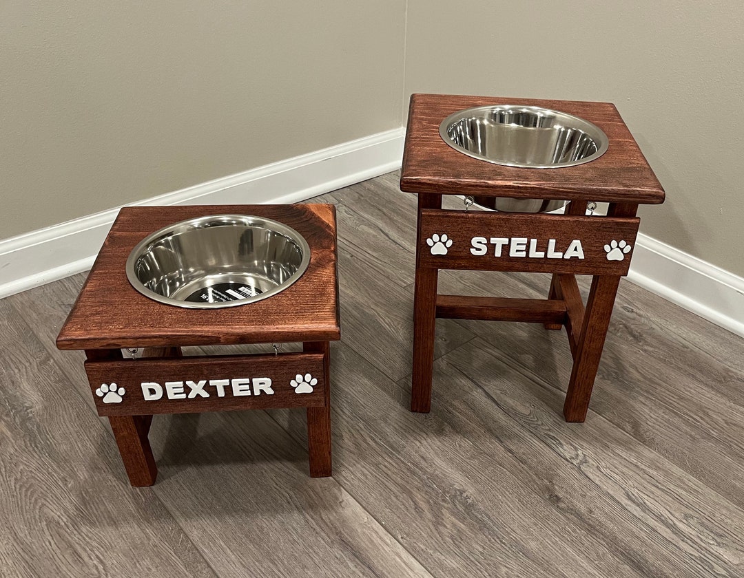 Dog Bowl Standfarmhouse Dog Bowl Feederdog Feeding Stationelevated