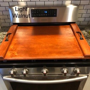 Noodle Board Stove Cover Serving Tray Light Walnut