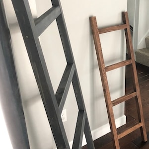 Farmhouse Rustic Blanket Ladder Quilt Ladder Decorative