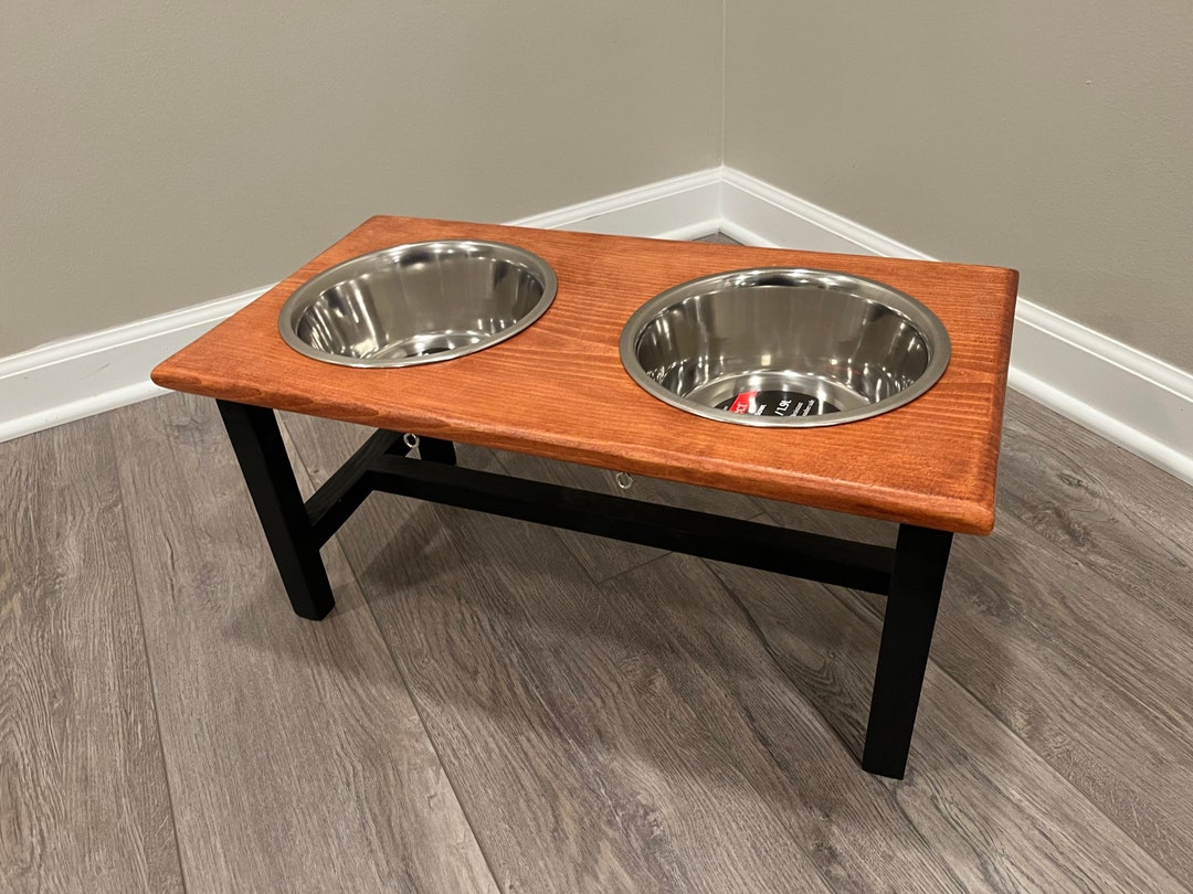 Dog Bowl Standfarmhouse Dog Bowl Feederdog Feeding Etsy