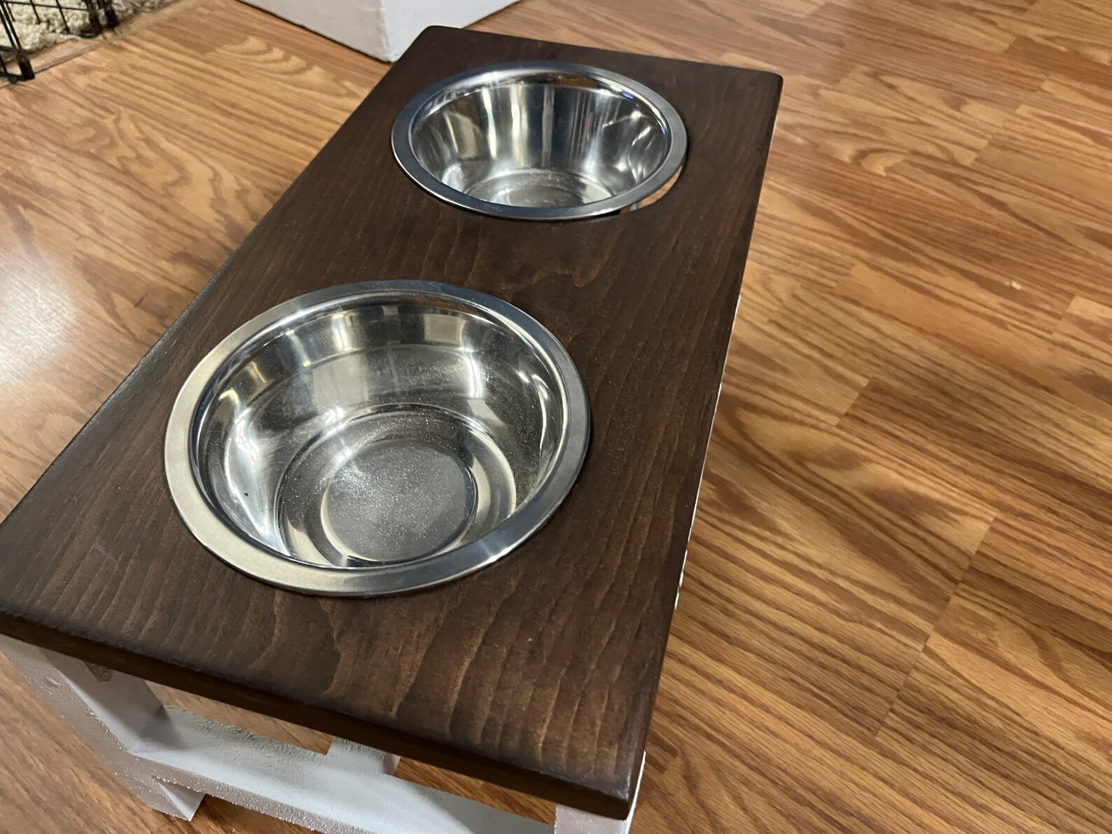 Dog Bowl Standfarmhouse Dog Bowl Feederdog Feeding Etsy