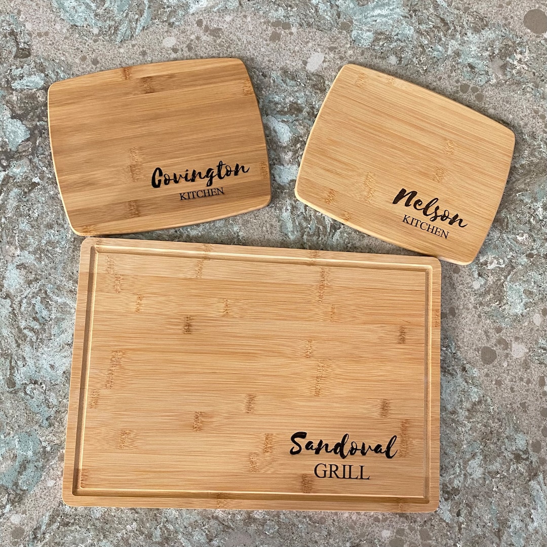 Personalized Cutting Board, Extra Large Bamboo Chopping Board, Monogrammed Board, Custom Cutting