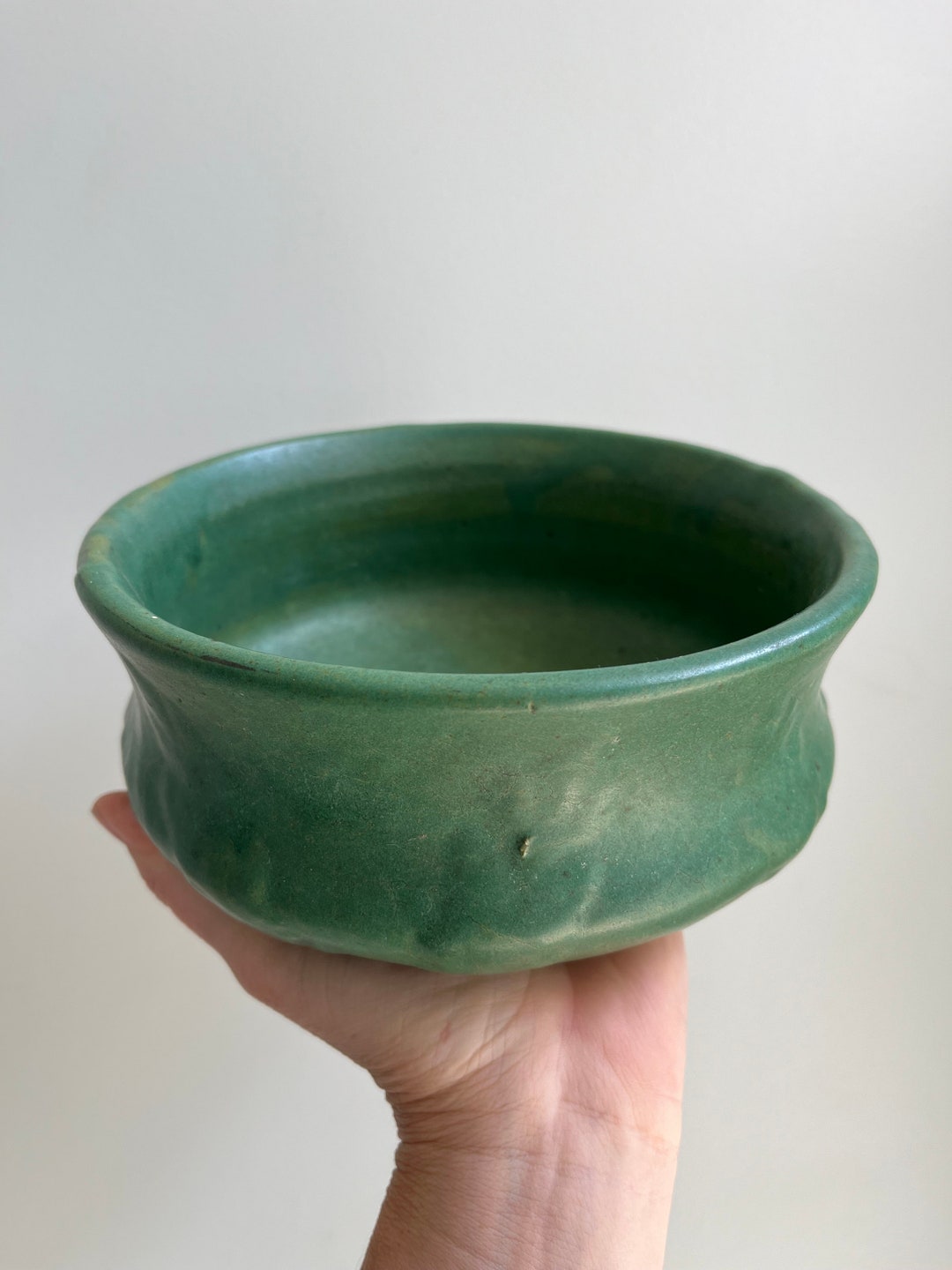 Matte / Cucumber Green Zanesville USA American Arts & Crafts Pottery