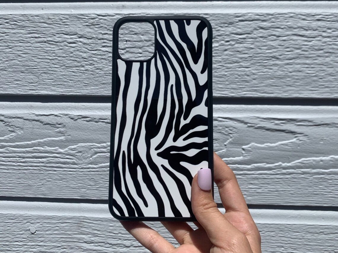 Zebra print case phone case animal print Etsy