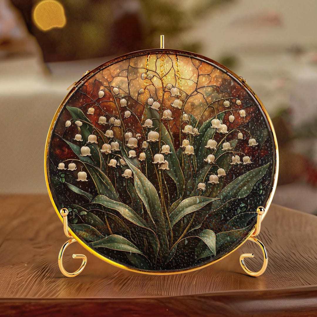 May Birth Flower Suncatcher - Lily of the Valley Stained Glass - May ...